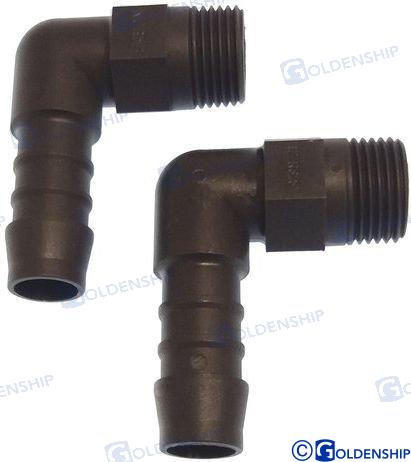 RACORD 90o POLYAMIDE 3/8 - 12 (2)