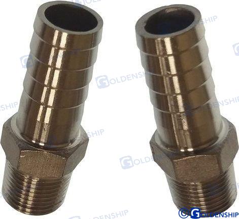 Goldenship® MALE HOSE ADAPTER 3/8 15MM (2) GS30222