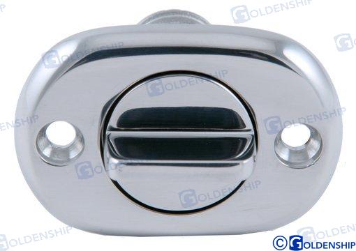 Goldenship® OVAL DRAIN PLUG SS-316 54 MM. GS30328