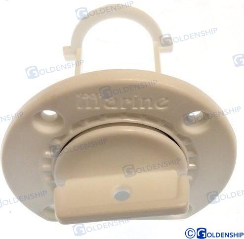 СЛИВНАЯ ПРОБКА С РОЗЕТКОЙ БЕЛАЯ