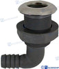 NYLON/STAINLESS THRUHULL 90  1-1/8"