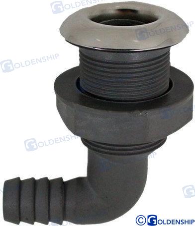 NYLON/EDELSTAHL DURCHBRUND 90 1-1/2"