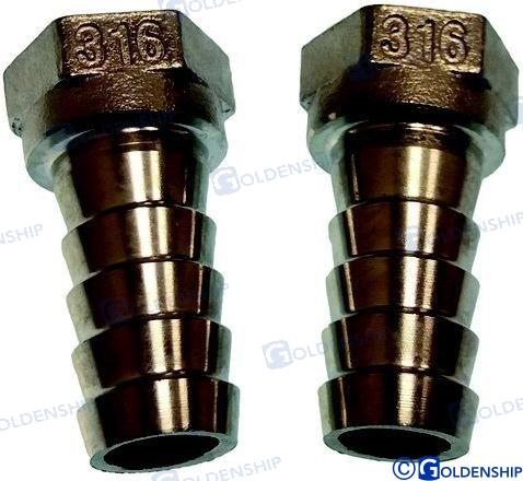 Goldenship® FEMALE NIPPLE AISI 316 3/8 - 15 (2) GS30508