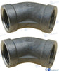 Goldenship® 45º ELBOW BANDED INOX 3/8" (2) GS30560