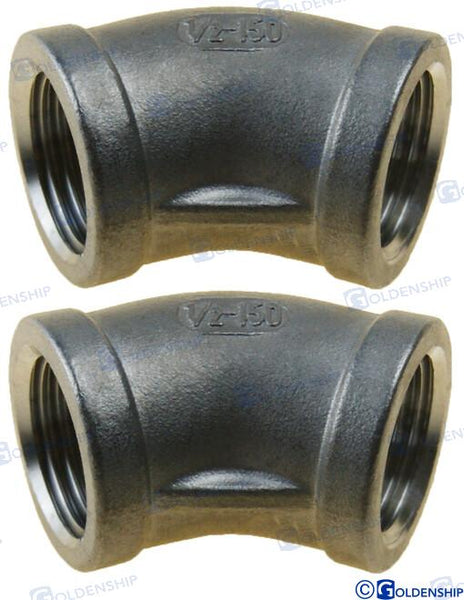 Goldenship® 45º ELBOW BANDED 1/2" (2) GS30561
