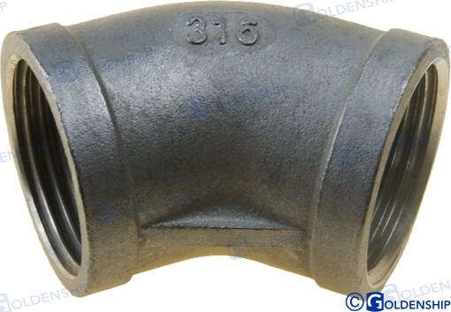 Goldenship® 45º ELBOW BANDED AISI 316 1" GS30563