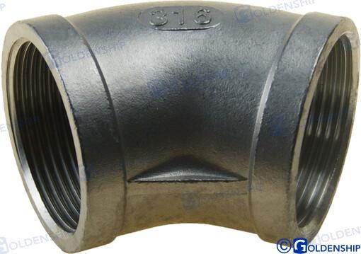 Goldenship® 45º ELBOW BANDED AISI 316 1-1/2 GS30565