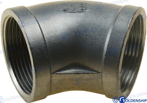 45? ELBOW BANDED  AISI 316  1-1/2