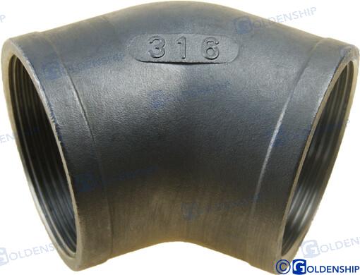 45? ELBOW BANDED  AISI 316   2"