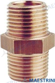 Maestrini® DOUBLE SCREW NIPPLE BRONZE 3/8" GS30633
