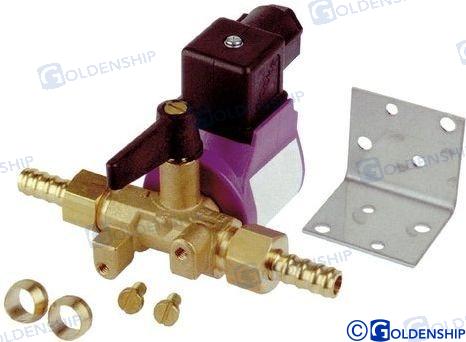 MOSAZNÝ SOLENOID VOLNOBĚŽNÉ STOLIČKY 12V 8-10 MM.