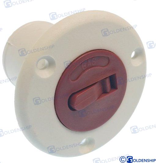 FEDÉLZETI TÖLTŐ "GAS" 50 mm Fehér