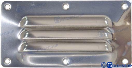 Lamellenlüfter, Edelstahl 127 x 65 x 0,8