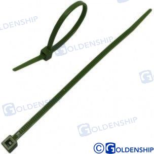 NYLON CABLE TIE 100X2,5 GREEN (100)