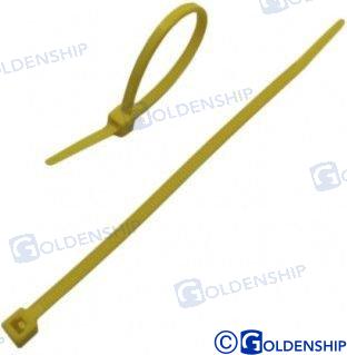 NYLON CABLE TIE 100X2,5 YELLOW (100)