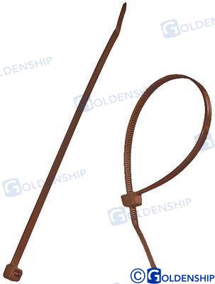 NYLON CABLE TIE 140X3,6 BROWN (100) 38221