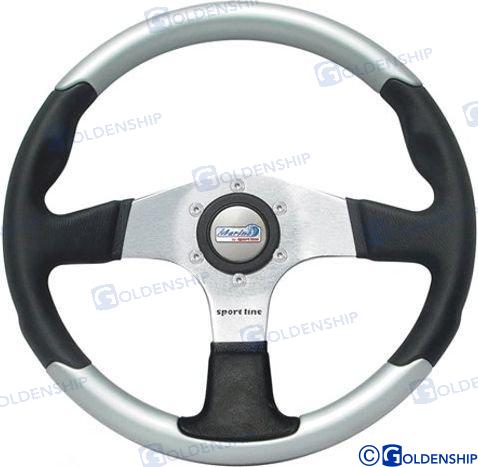 Geldenship® STEERING WHEEL COMBI 350MM BLACK
