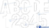 KIT NUMBERS AND LETTERS WHITE