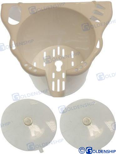 DRINK HOLDER CADDY - WHITE -