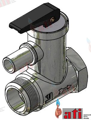 PRESSURE RELIEF BLACK - 1/2" - tar. 6 Â±