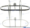 Dubbele spatbordhouder RVS 2*30 cm.