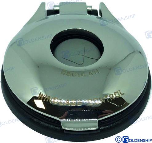 Fußschalter Edelstahlsockel schwarz