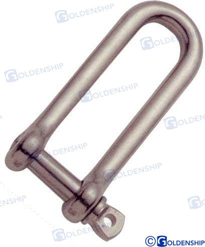 Lange D-sluiting AISI-316 12 mm (10)
