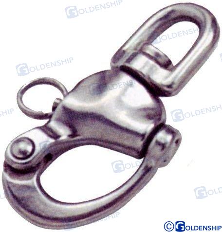 Draaibare karabijnhaak AISI-316 136 MM.