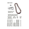 CARABINE-HOOK OPEN 8 MM (10)