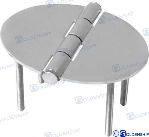 4 BOLTS INOX HINGE 78X56