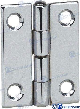 CERNIERA PER PORTA IN ACCIAIO INOX 0,6 MM. 35*40 MM (CONFEZIONE DA 2)