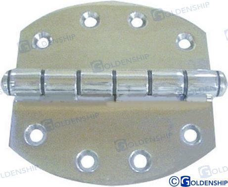 OVAL INOX HINGE 126X127