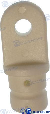 STANCHION EYE 3/4" NYLON WHITE (2)