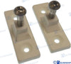 DECK HINGE PLATE NYLON WHITE (PACK 2)