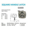 RING LATCH SQ. TYPE NO LOCK