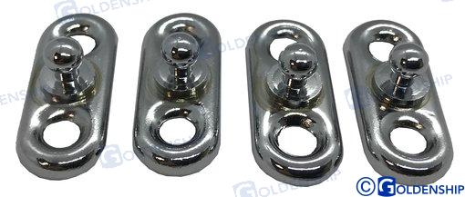 AGGANCIO RAPIDO CON PIASTRA A 2 VITI (CONFEZIONE DA 4)