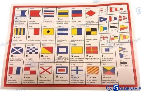 INTERNATIONAL CODE FLAGS STICKERS