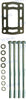 Mounting Kit Exhaust Elbow for Volvo Penta &amp; OMC V6, V8