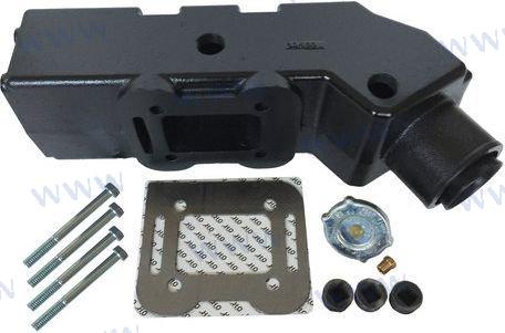 Výfukový loket/kotel mercruiser 3,7 ltr.  Typ 1 (alu.  Potrubí)