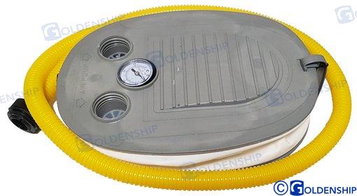 Air pump for rib boats inkl. pressure gauge