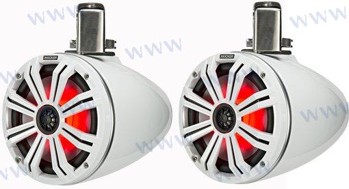 KM Marine 8" (200 mm) Tower Coaxial Whit 45KMTC8W