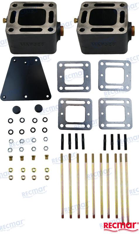 Mercruiser Riser Kit 3” Elbow Raiser MCM 76 mm V6-V8 - Price: €289,90