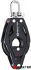 Single becket swivel shackle block