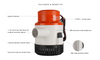 SEAFLO® ZOMERPOMP VOOR BILGE 3500 GPH 24V SFBP2G350001