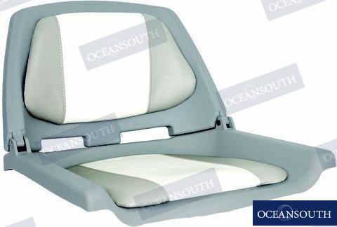 ASIENTO DE PESCADOR PLEGABLE ACOLCHADO GRIS/CARBÓN 702-23