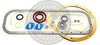 Crom® Sada těsnění olejové vany Volvo Penta AQ165 AQ170 876306 875403 18-2814