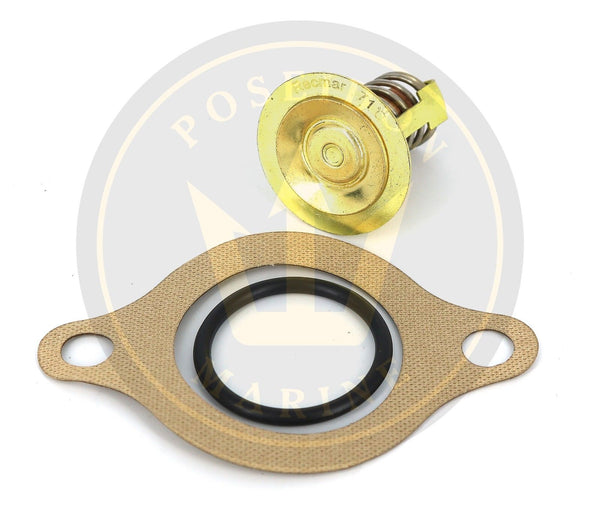 PoseidonMarine® 써모스탯 키트 160°F 볼보 펜타 V6 V8 해수 냉각식 18-3677 3856961