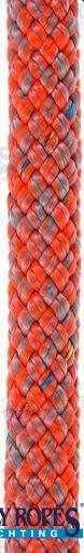 POLY-BRAID-32 10MM. GRIJS/ORANJE (110 M) 2083812110