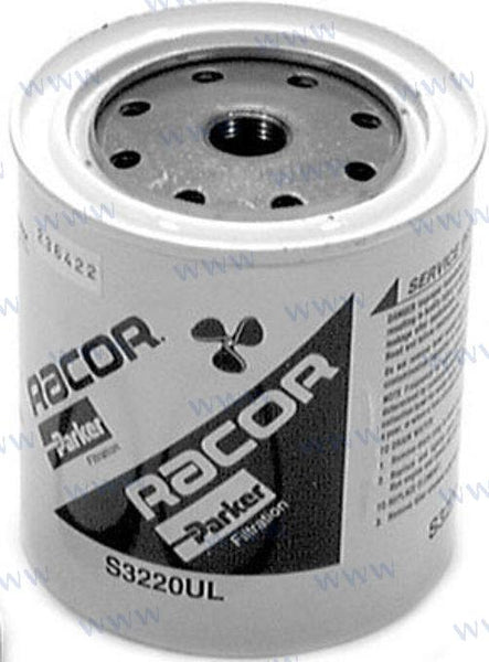 Racor fuel filter/replacement element gasoline 10 micron type 6