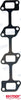 Gasket, exhaust manifold for Yanmar 4JH-series replaces 129550-13110